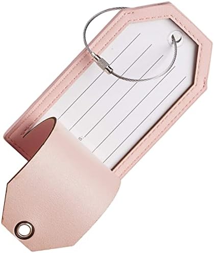 Casmonal Luggage Tags with Full Back Privacy Cover w/Steel Loops - Travel With Glen
