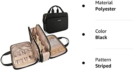 BAGSMART Large Toiletry Bag, Travel Makeup Organizer Water-resistant Makeup Cosmetic - Travel With Glen