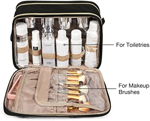 BAGSMART Large Toiletry Bag, Travel Makeup Organizer Water-resistant Makeup Cosmetic - Travel With Glen