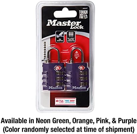Master Lock 4684T Set Your Own Combination TSA Approved Luggage - Travel With Glen