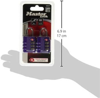 Master Lock 4684T Set Your Own Combination TSA Approved Luggage - Travel With Glen