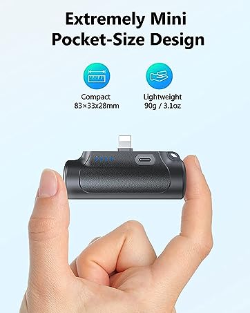 Portable-Charger-Power-Bank - 8000mAh Small Portable Phone Charger 5V3.1A Fast Charger - Travel With Glen