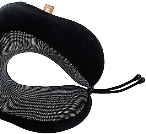 Makimoo Memory Foam Travel Pillow, Neck Pillow with 360-Degree Head - Travel With Glen