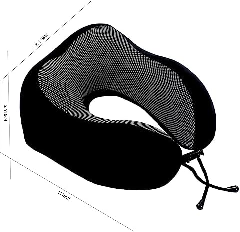 Makimoo Memory Foam Travel Pillow, Neck Pillow with 360-Degree Head - Travel With Glen