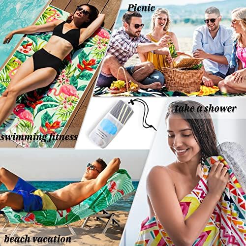 Exclusivo Mezcla Large Quick Dry Beach Towel, Super Absorbent Sand - Travel With Glen