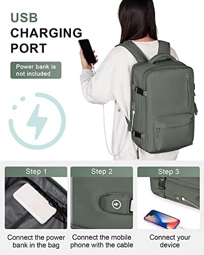 VECAVE Travel Backpack for Women,Airline Flight Approved Waterproof 14 Inch - Travel With Glen