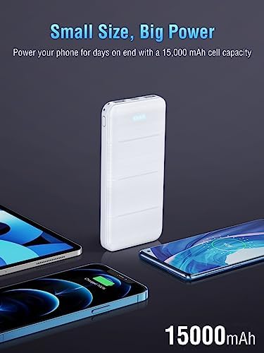 UYAYOHU Portable-Charger-Power-Bank - 15000mAh 2 USB Power Bank Output 5V3.1A - Travel With Glen