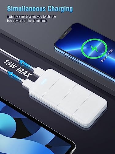 UYAYOHU Portable-Charger-Power-Bank - 15000mAh 2 USB Power Bank Output 5V3.1A - Travel With Glen