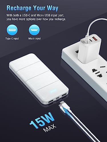 UYAYOHU Portable-Charger-Power-Bank - 15000mAh 2 USB Power Bank Output 5V3.1A - Travel With Glen