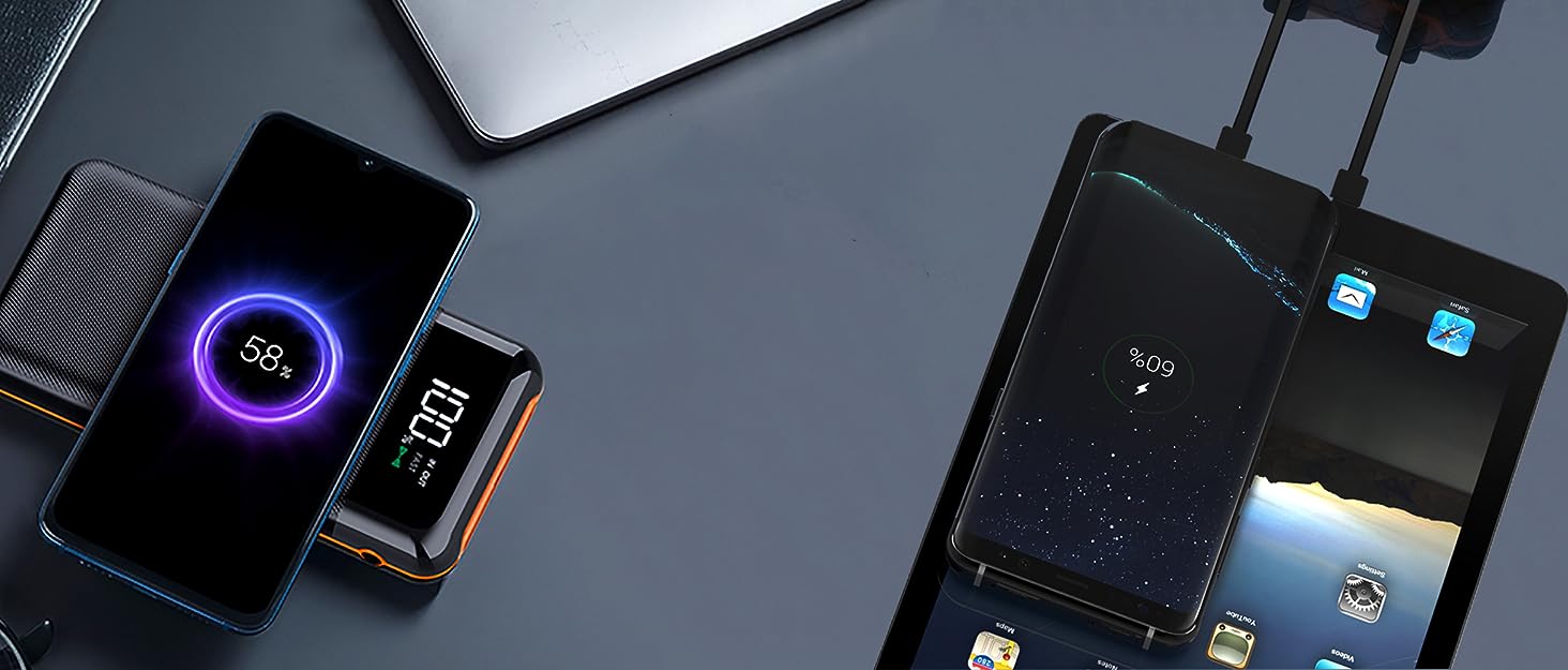 UYAYOHU Portable-Charger-Power-Bank - 15000mAh 2 USB Power Bank Output 5V3.1A - Travel With Glen
