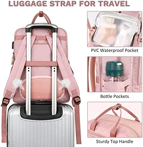 Mancro Travel Backpack for Women, 15.6 Inch Laptop Backpack with - Travel With Glen