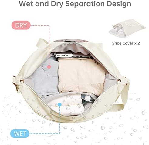 Gym Bag for Women, Sports Travel Duffel Bag with USB - Travel With Glen