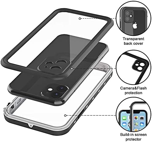 ZWWADR iPhone 11 Waterproof Case with Screen Protector Full Body - Travel With Glen