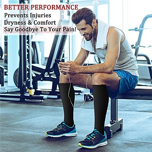 CHARMKING Compression Socks for Women & Men (6 Pairs) 15-20 - Travel With Glen