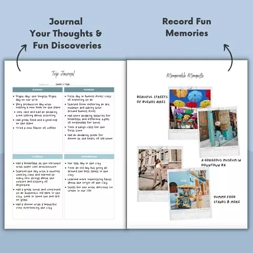 Lamare Travel Journal For Women - Cute Travel Notebook, Bucketlist, - Travel With Glen