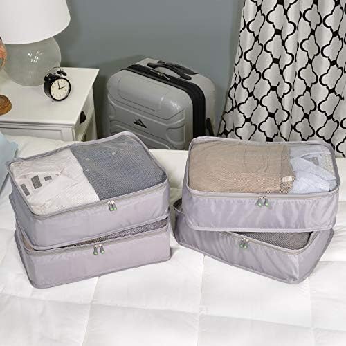 Large Packing Cubes - 4 Pack High Capacity Luggage Organizers, - Travel With Glen