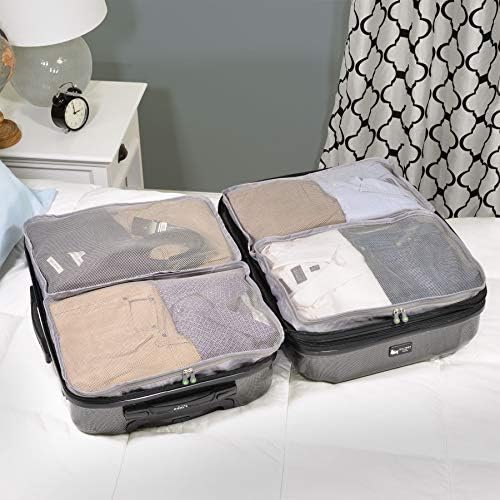 Large Packing Cubes - 4 Pack High Capacity Luggage Organizers, - Travel With Glen