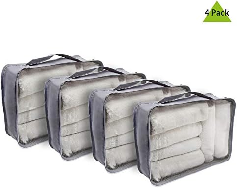 Large Packing Cubes - 4 Pack High Capacity Luggage Organizers, - Travel With Glen