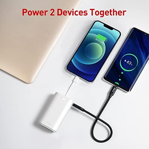 iWALK Portable Charger 9000mAh Ultra-Compact Power Bank with Built-in Cable,Small - Travel With Glen