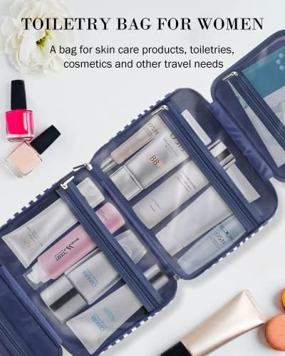 WONDAY Large Waterproof Toiletry Bag for Women, Hanging Travel Makeup - Travel With Glen