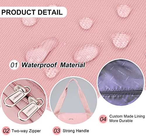 Weekender Bag for Women, Heavy Duty Travel Tote Bag Sports - Travel With Glen