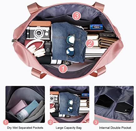 Weekender Bag for Women, Heavy Duty Travel Tote Bag Sports - Travel With Glen