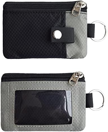 CHENSPRX Minimalist RFID Blocking Small Wallet with ID Window,WaterResistant Zip - Travel With Glen