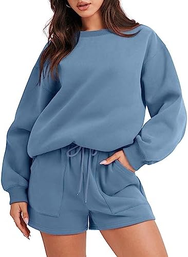 jxsoyen Two Piece Outfits for Women Casual Sweatsuit Oversized Y2K - Travel With Glen