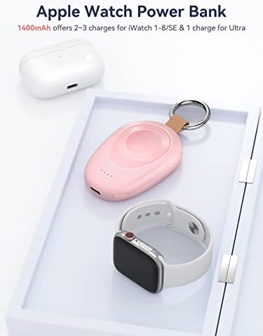 GagaKing Portable Charger for Apple Watch, 1400mAh iWatch Charger Wireless - Travel With Glen