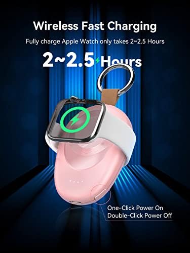 GagaKing Portable Charger for Apple Watch, 1400mAh iWatch Charger Wireless - Travel With Glen