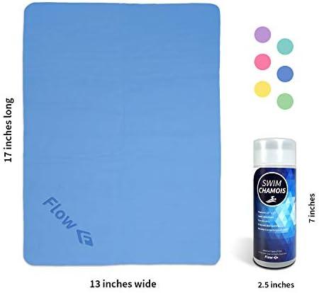 Flow Swim Chamois - Quick Dry Towel for Swimming, Diving, - Travel With Glen