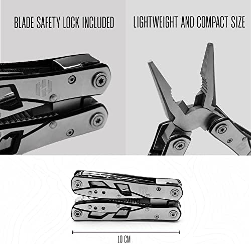 Multitool Plier - 12 In 1 Stainless Steel Pocket Multi - Travel With Glen