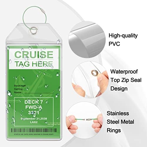Meedo Cruise Luggage Tags, 5 Pack Luggage Tags for Cruise - Travel With Glen