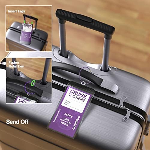 Meedo Cruise Luggage Tags, 5 Pack Luggage Tags for Cruise - Travel With Glen