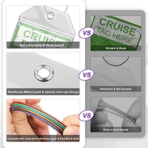 Meedo Cruise Luggage Tags, 5 Pack Luggage Tags for Cruise - Travel With Glen