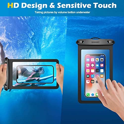 Large Waterproof Phone Pouch :3 Pack Underwater Clear Cell Smartphone - Travel With Glen