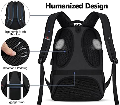 Bagsure Travel Laptop Backpack, Business Water Resistant Laptop Backpack with - Travel With Glen