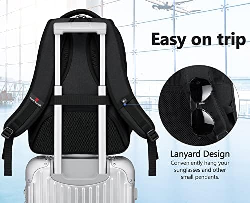 Bagsure Travel Laptop Backpack, Business Water Resistant Laptop Backpack with - Travel With Glen