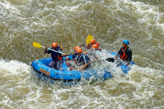 White-water rafting