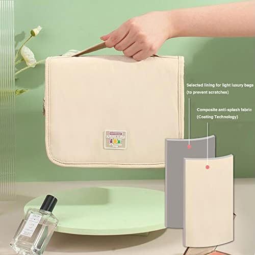 Kengvowano Hanging Toiletry Bag, Waterproof Cosmetic Bag, Portable Makeup Organizer - Travel With Glen