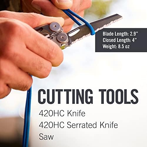 LEATHERMAN, Wave Plus Multitool with Premium Replaceable Wire Cutters, Spring-Action - Travel With Glen