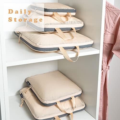 BAGAIL 6 Set Ultralight Compression Packing Cubes Packing Organizer with - Travel With Glen