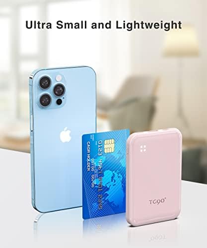 TG90° 4500mah Small Portable Power Bank Built-in Cable, Ultra Slim - Travel With Glen