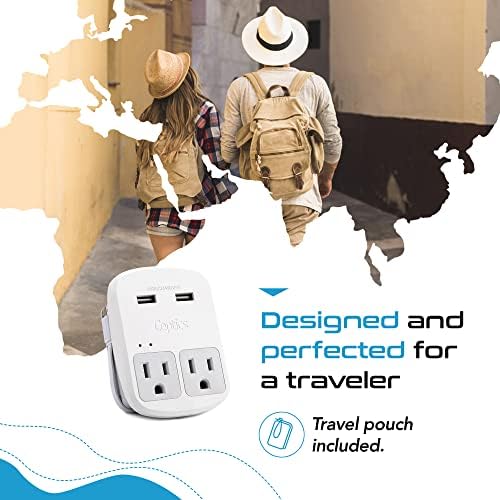 Ceptics World Travel Adapter Kit - QC 3.0 2 USB - Travel With Glen