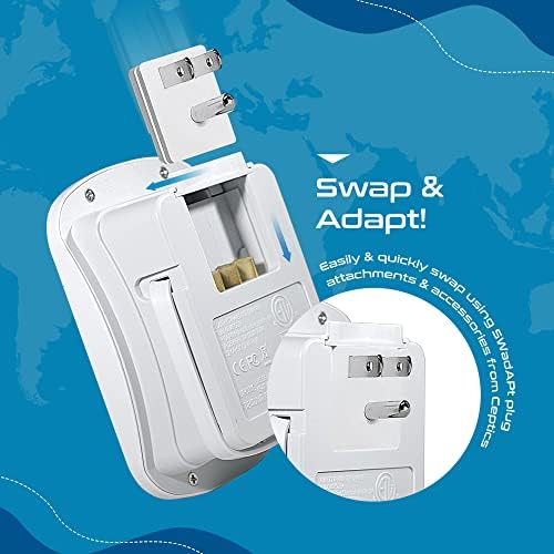 Ceptics World Travel Adapter Kit - QC 3.0 2 USB - Travel With Glen