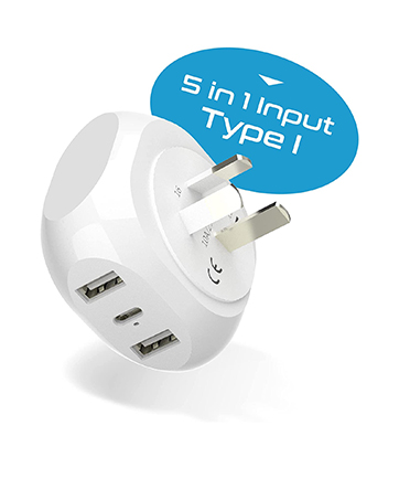 Ceptics World Travel Adapter Kit - QC 3.0 2 USB - Travel With Glen