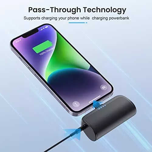 Mini Portable Charger Power Bank for iPhone,5200mAh Portable Phone Charger, - Travel With Glen