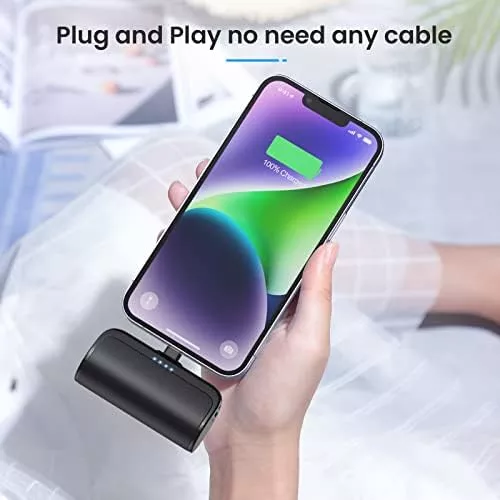 Mini Portable Charger Power Bank for iPhone,5200mAh Portable Phone Charger, - Travel With Glen