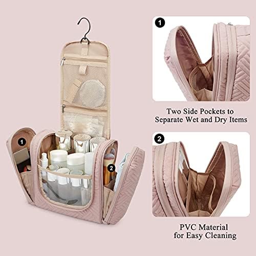 BAGSMART Travel Toiletry Bag for Women, Hanging Toiletry Bag with - Travel With Glen