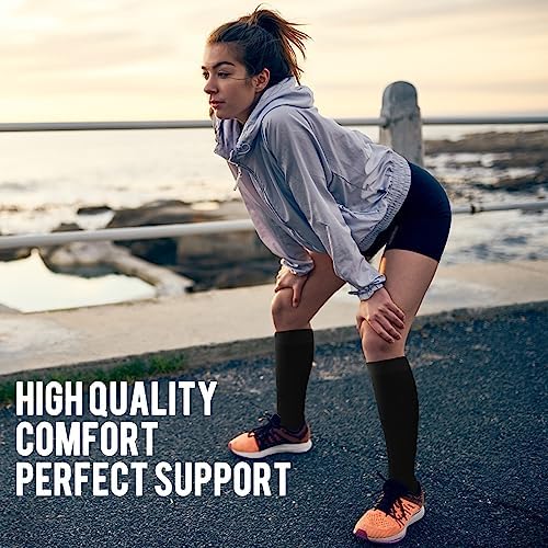ACTINPUT Copper Compression Socks Men Women Circulation 4 Pairs-Best Support - Travel With Glen